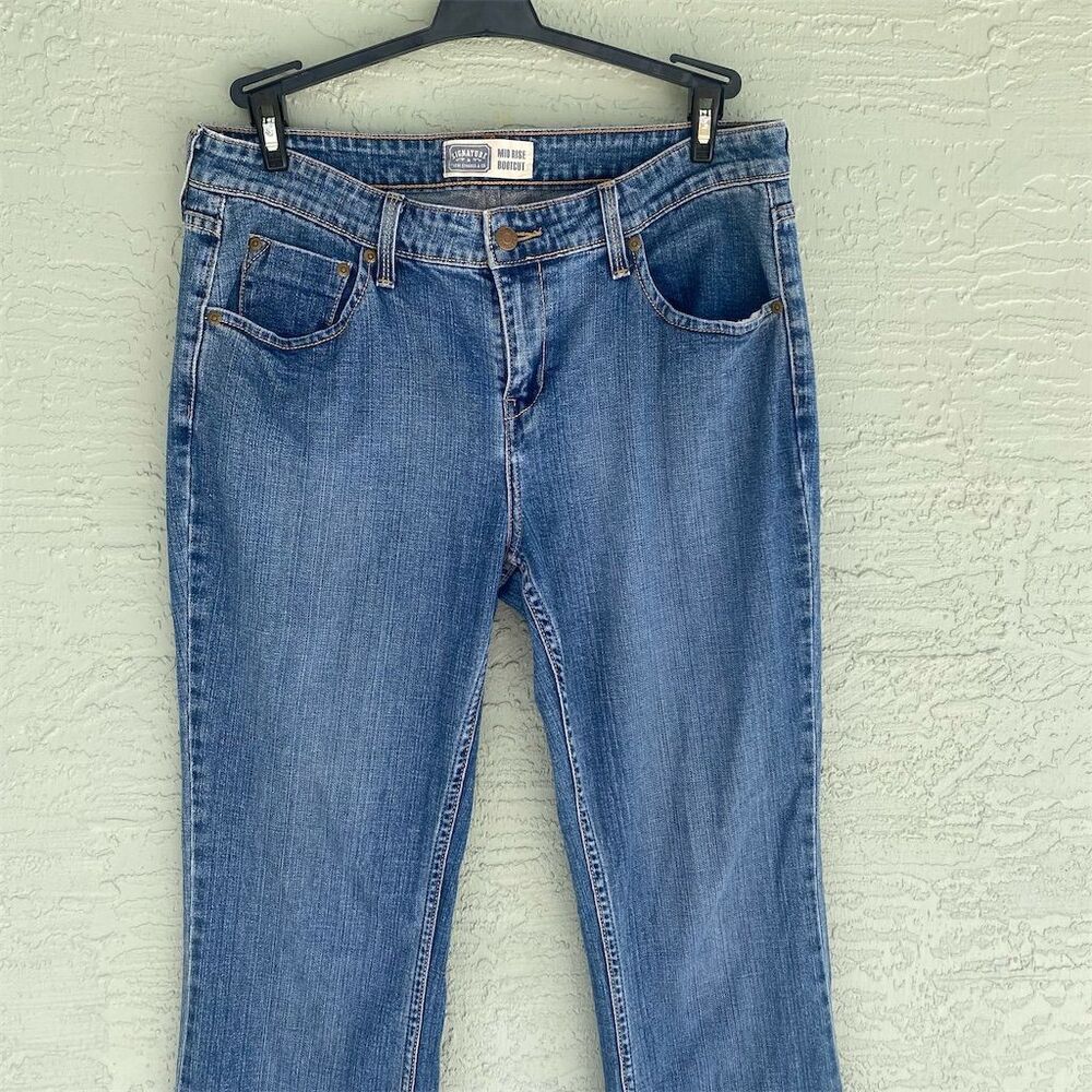 Levi's Women's Mid Rise Bootcut Jeans Size 10 Blue Medium Wash - Picture 4 of 11